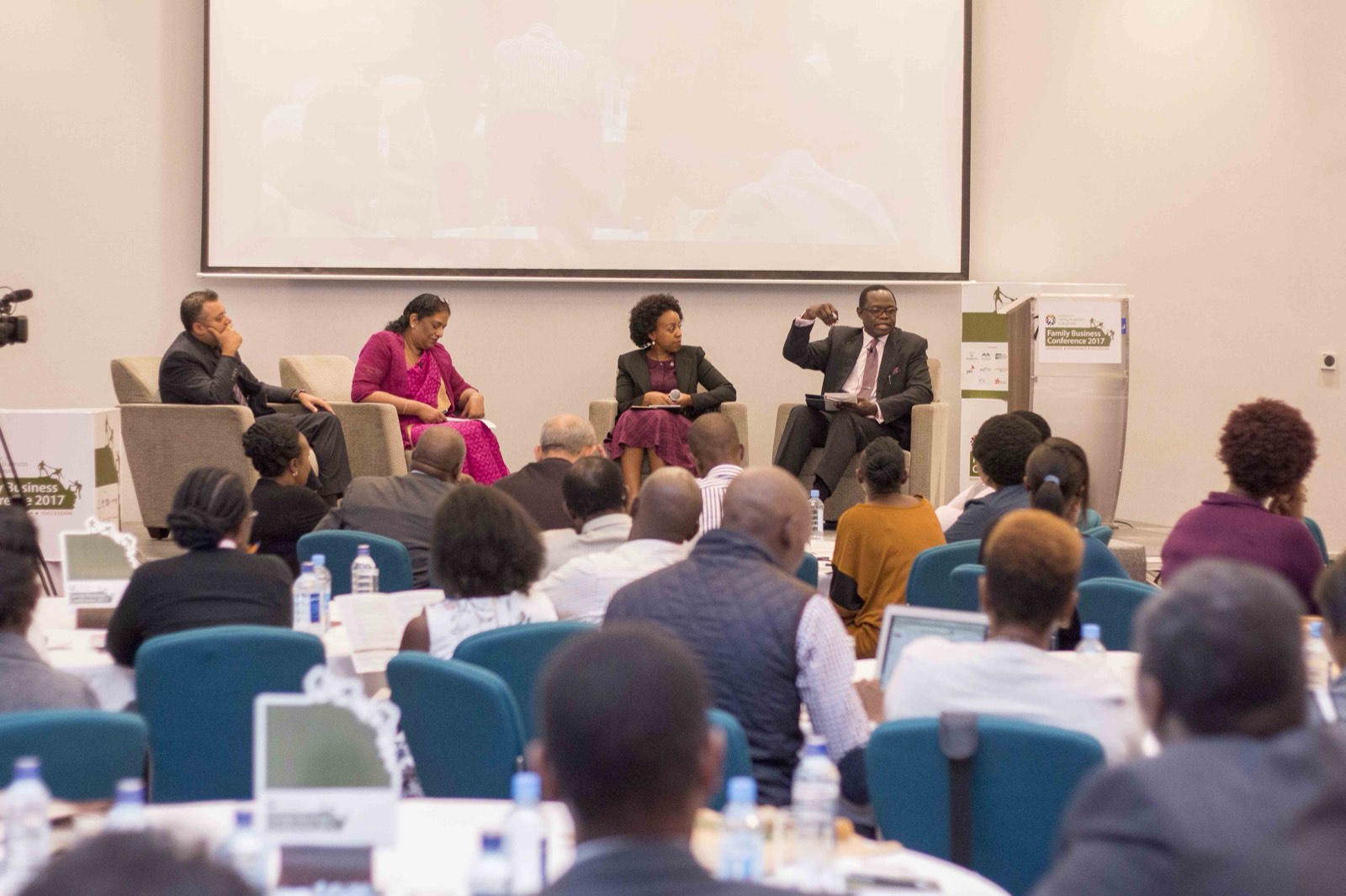 Panel discussion before a full room at the Family Business Conference 2017